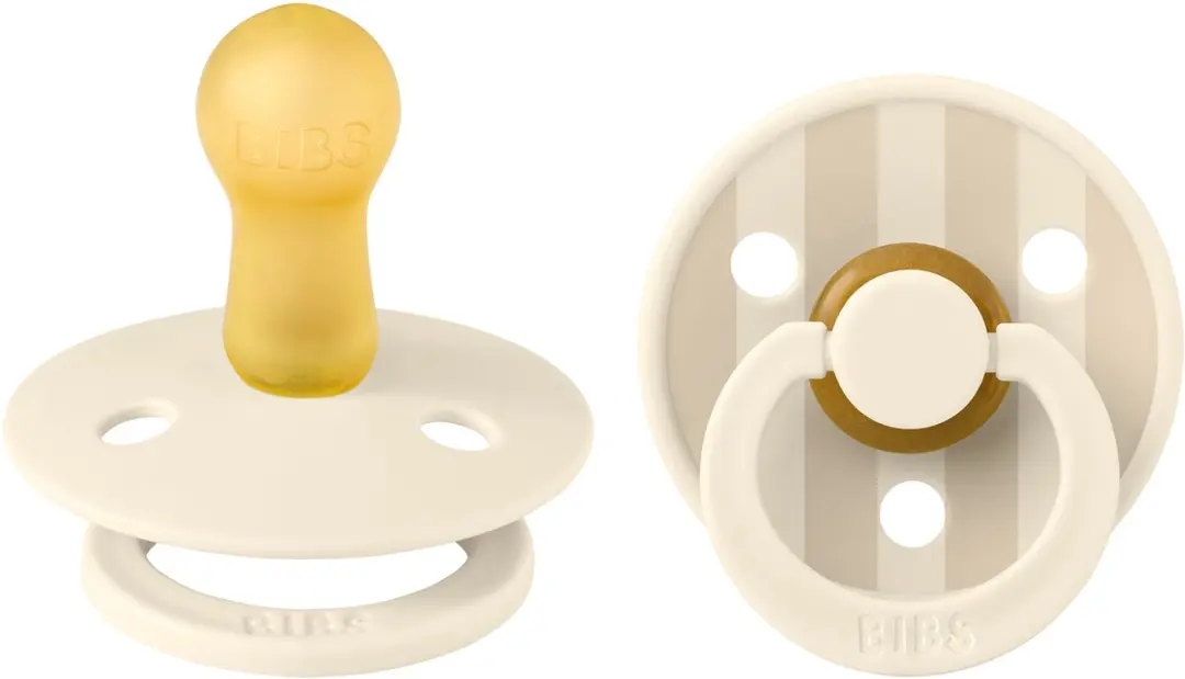 BIBS Colour Studio Pin Fopspeen - 2 Stuks - Maat 2 - Natuurlijk rubberlatex