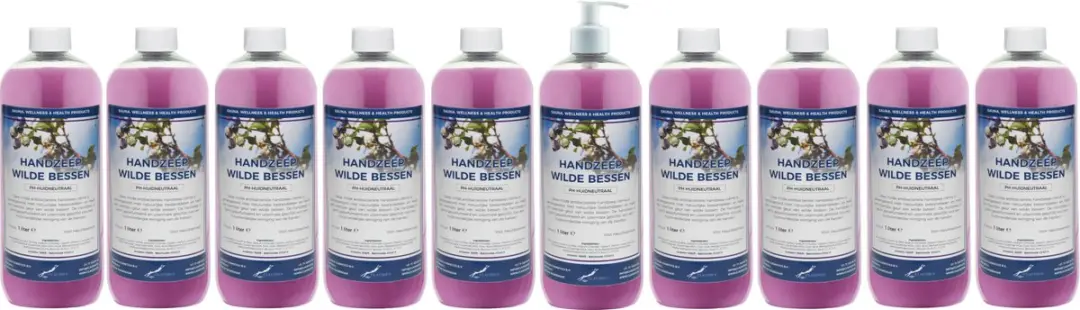 Splashbox Cosmetics Handzeep Wilde Bessen 1L - 10 Stuks