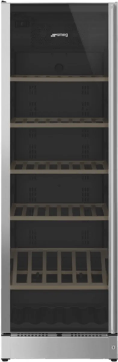 SMEG SCV115GS - Wijnklimaatkast - Vrijstaand - 197 flessen - Linksdraaiend