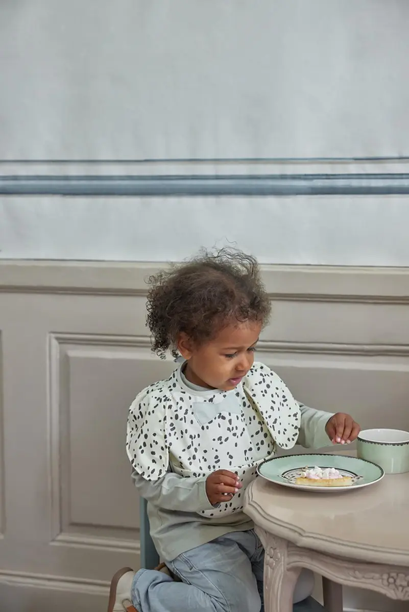 Elodie Slabbetje Dalmation Dots - Met opvangbakje