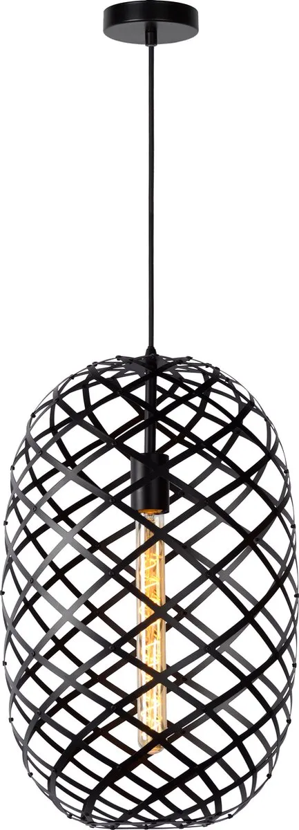 Lucide Wolfram Hanglamp Ø32cm - Zwart