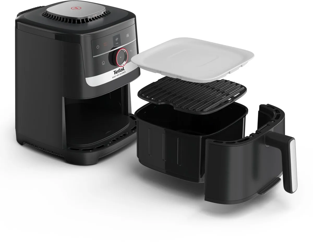 Tefal Easy Fry Smart & Silence EY5728 Airfryer 1670W 7L - Zwart
