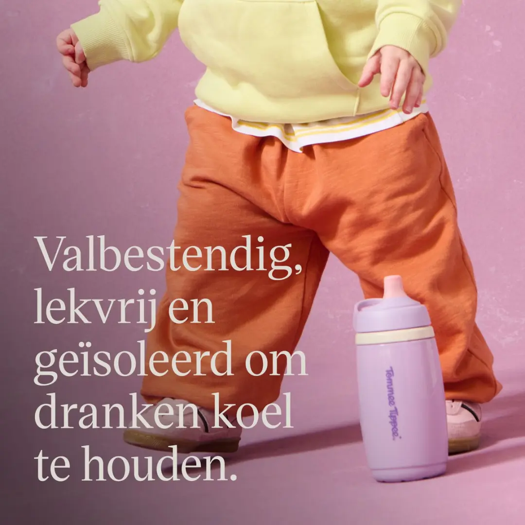 Tommee Tippee Active Tuitbeker Geïsoleerd 266ml - 2 Stuks - Roze & Paars