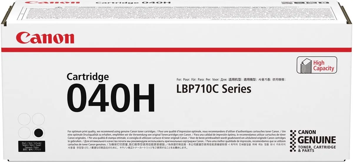 Canon 040H Toner - Zwart - 10.000 pagina's