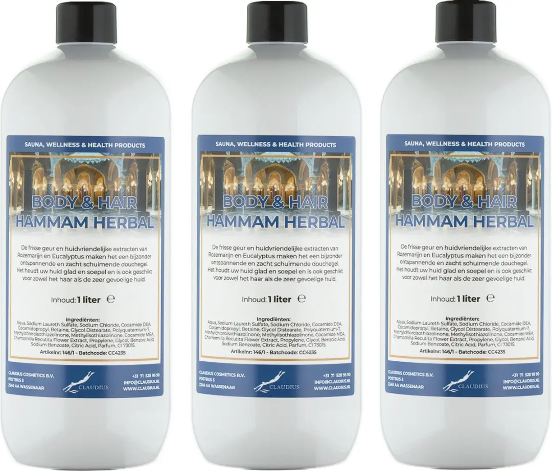 Splashbox Cosmetics Body & Hair Hammam Herbal 1L
