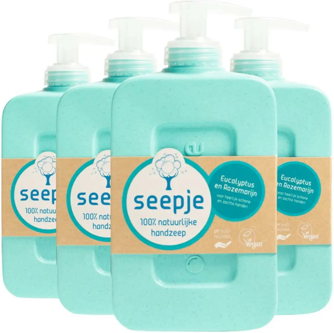 Seepje Handzeep Eucalyptus Rozemarijn 4x300ml