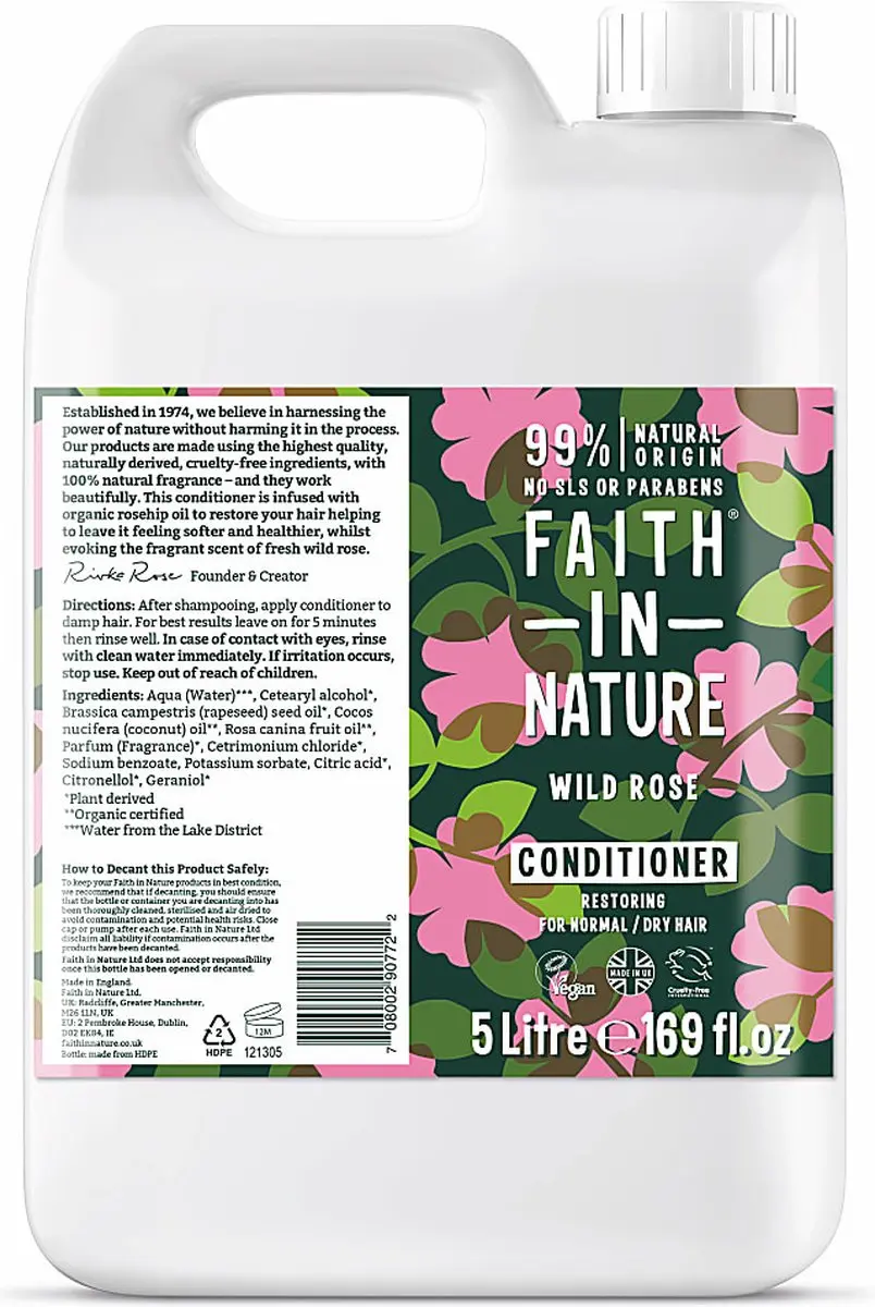 Faith In Nature Conditioner Wilde Rozen 5L
