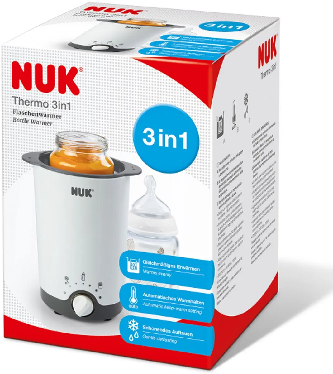 NUK Flesverwarmer 3-in-1 - Wit