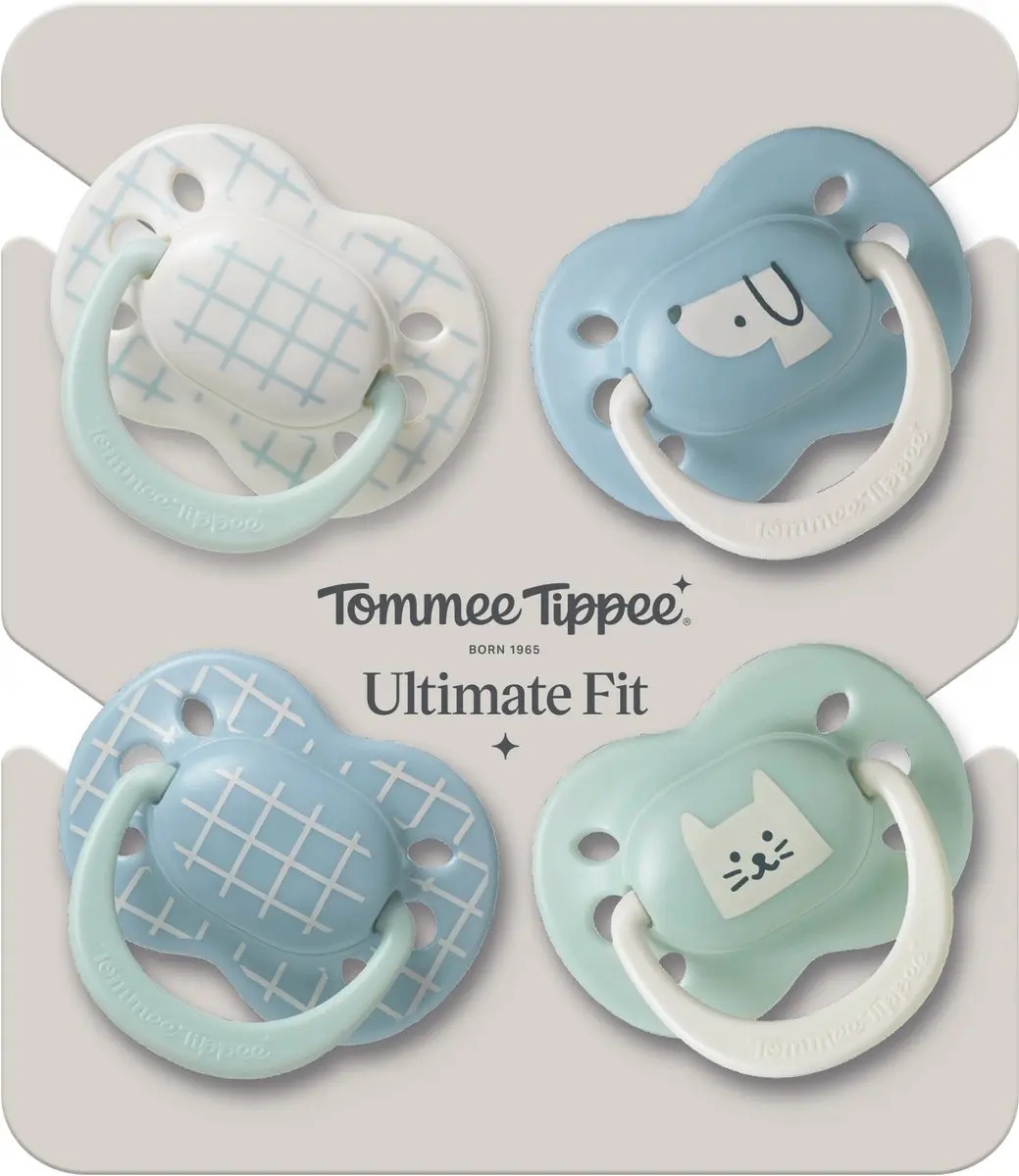 Tommee Tippee Ultimate Fit Fopspeen - 4 Stuks - Blauw - afbeelding 6 van 6