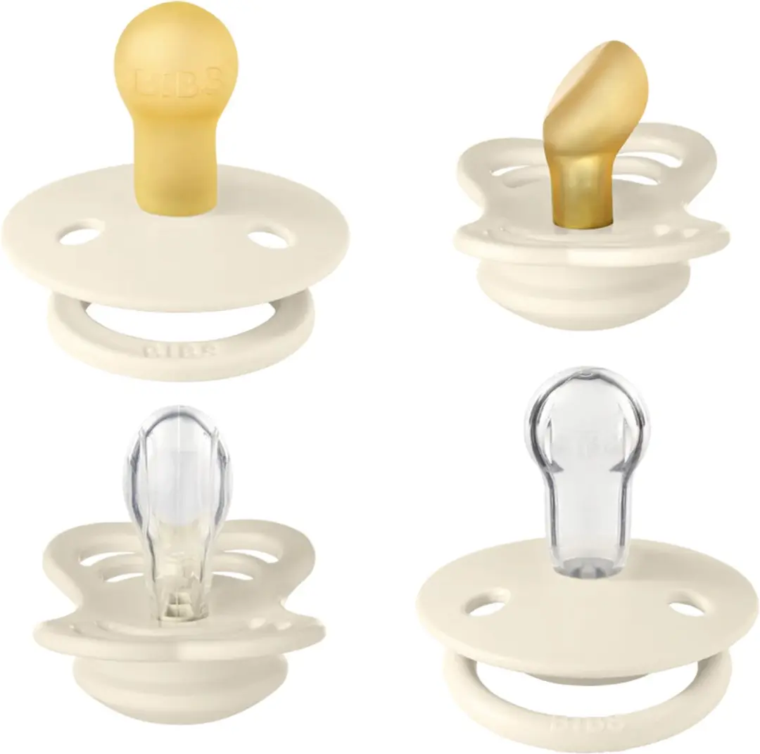 BIBS Speen Proefpakket - 4 Stuks - Maat 2 - Ivory