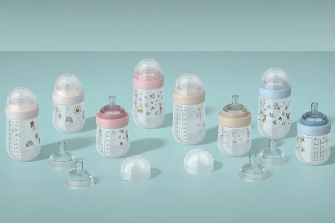 Mepal Mio Flesspeen Set 2-delig Medium - Siliconen - Helder