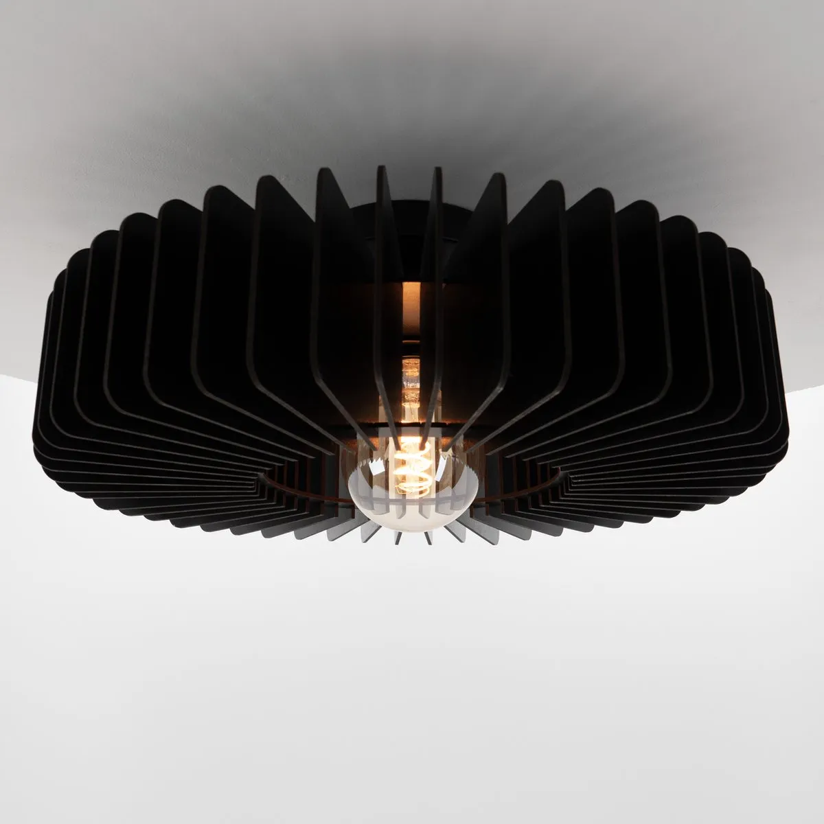 Eglo Palombaia Plafondlamp E27 - Ø50cm - Zwart