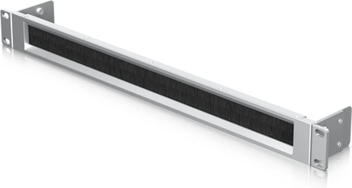 Ubiquiti UACC-RACK-PANEL-BRUSH-1U Borstelpaneel 1U - Zwart/Staal