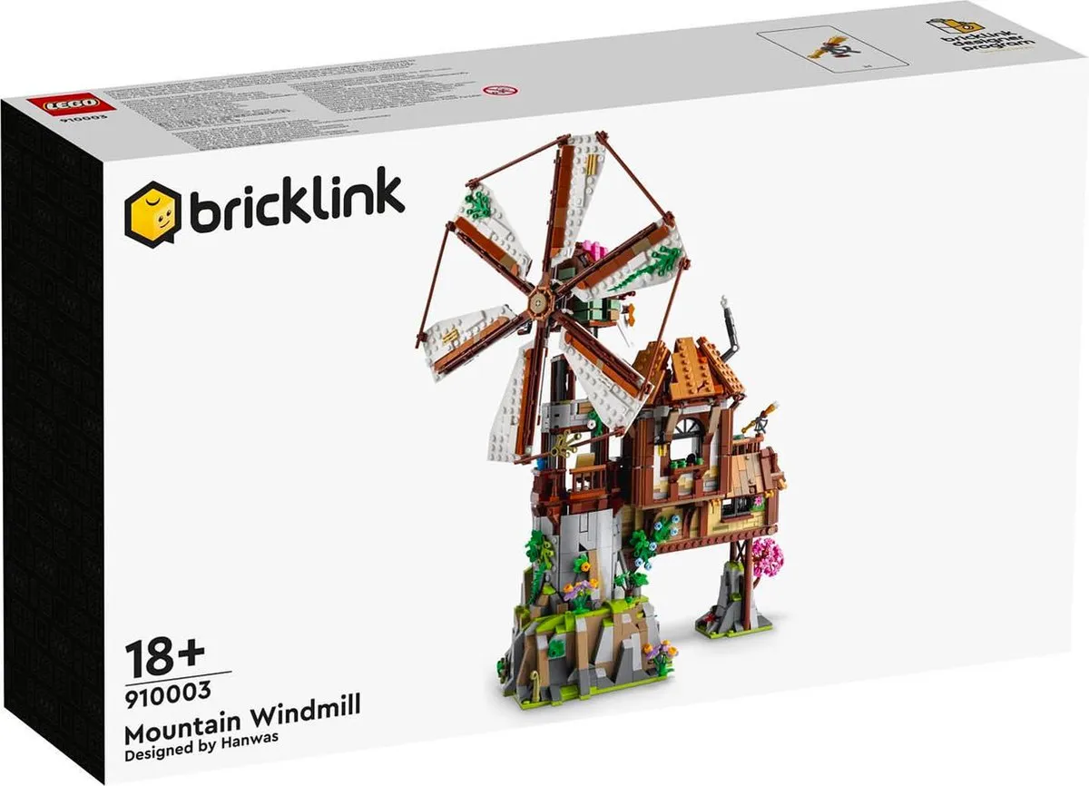 LEGO BrickLink Mountain Windmill 2086 Stukken