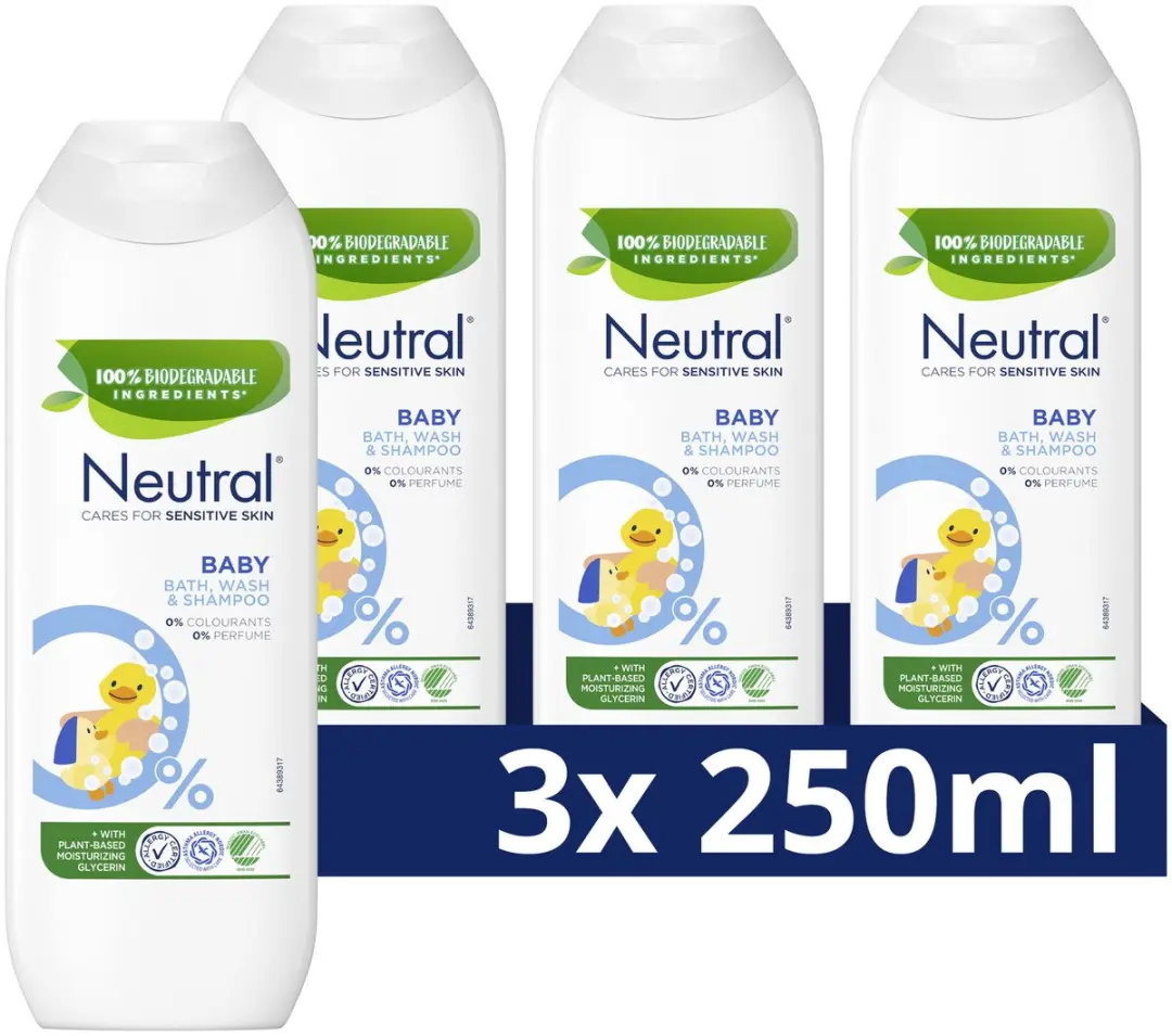 Neutral Baby Wasgel & Shampoo 3x250ml