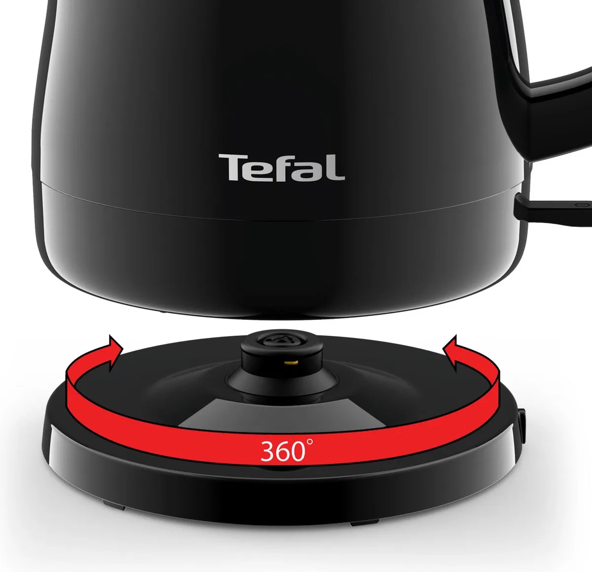 Tefal Delfini Vision KO1538 Waterkoker 2400W - 0,8L - Zwart