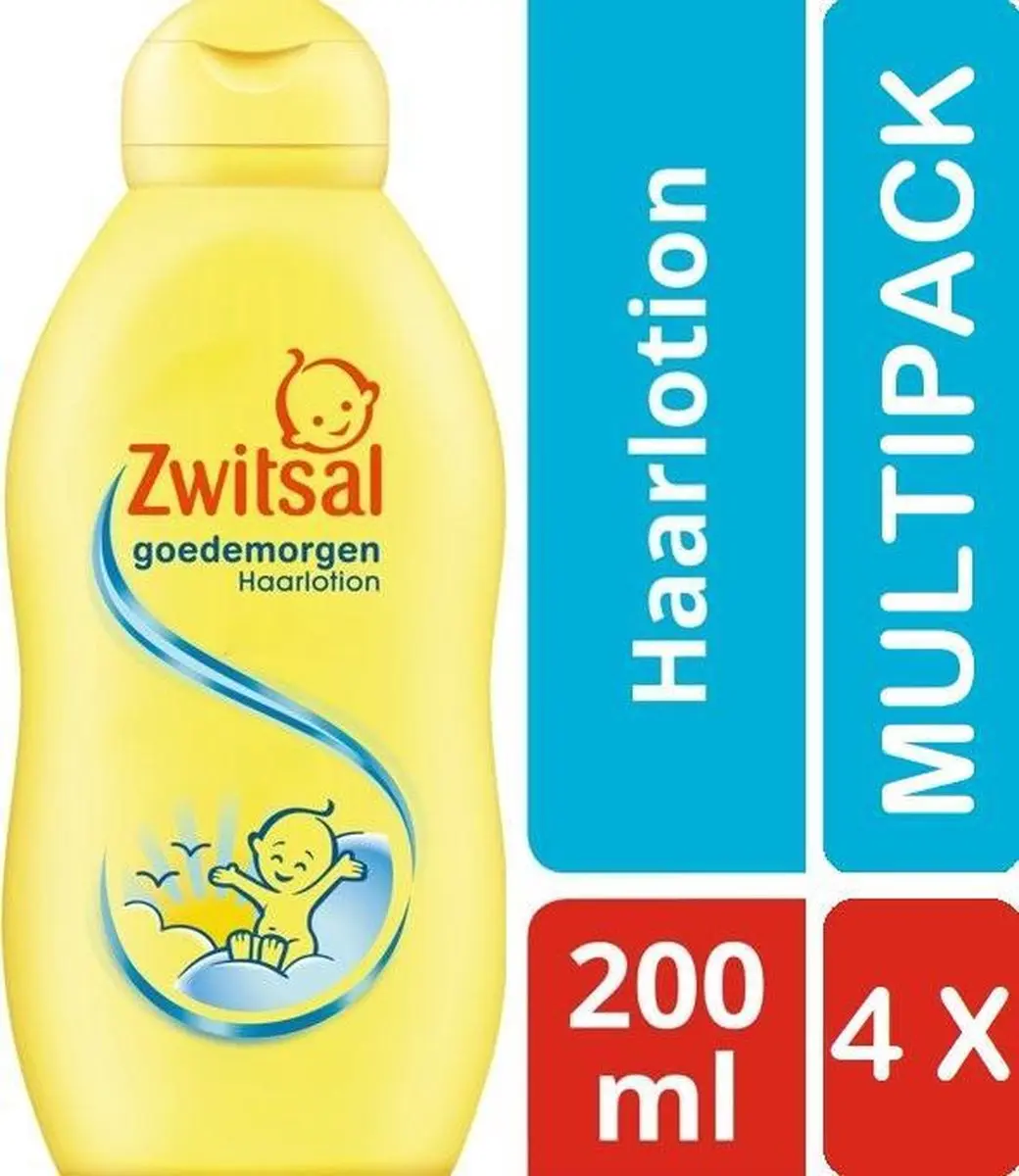 Zwitsal Haarlotion Goedemorgen 200ml - 4 Stuks
