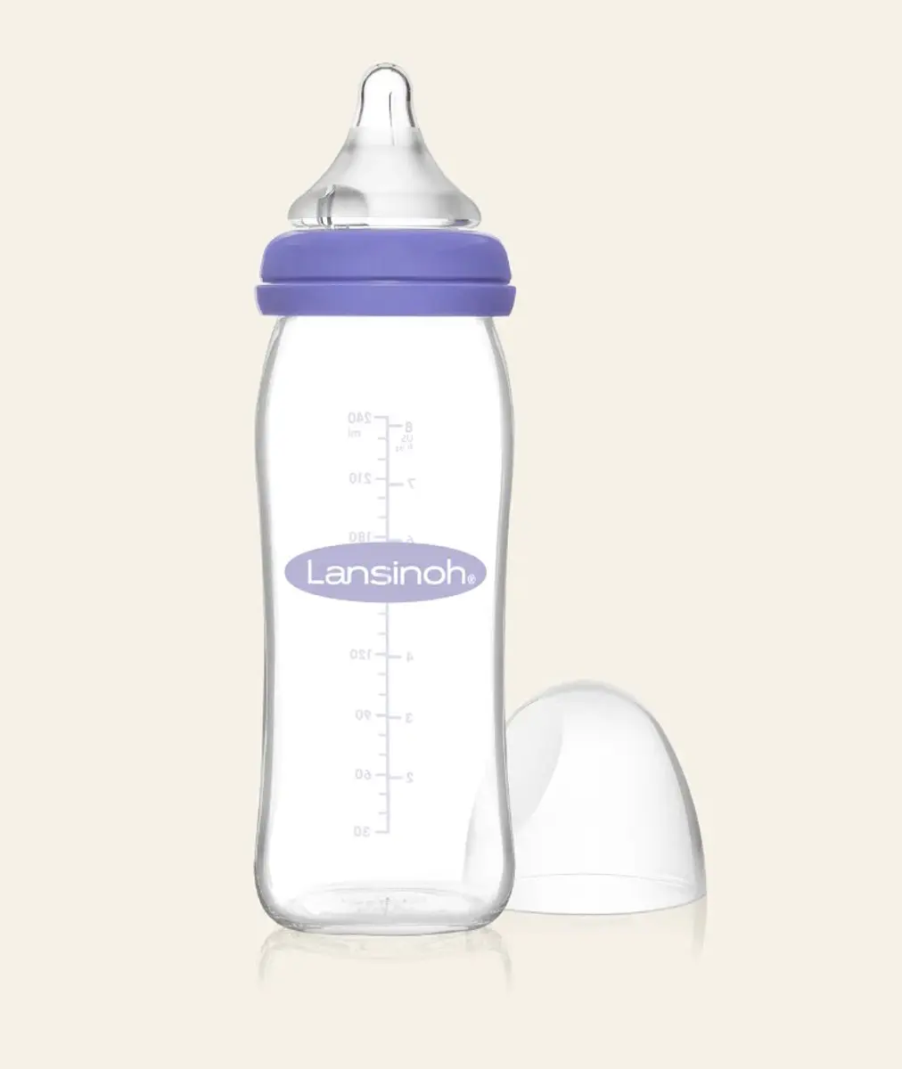 Lansinoh Fles met Natural Wave Speen 240ml - Transparant