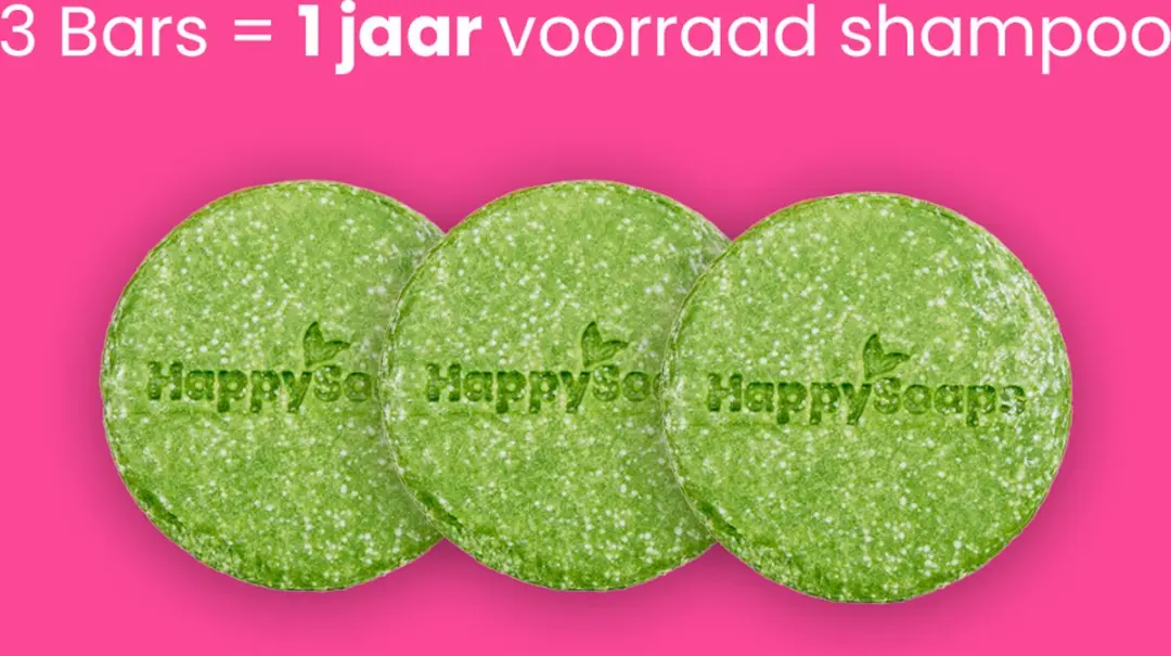 HappySoaps Aloë You Vera Much Shampoo Bar - 3x70g