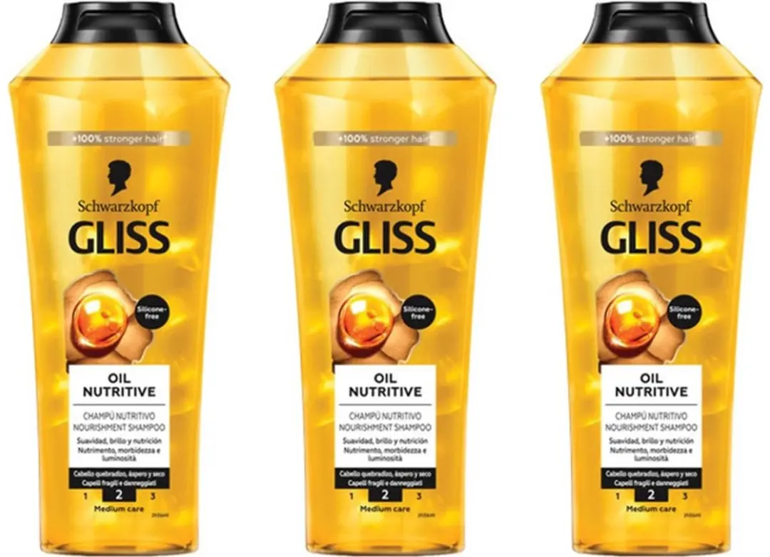 Gliss Kur Shampoo Oil Nutritive 3x400ml