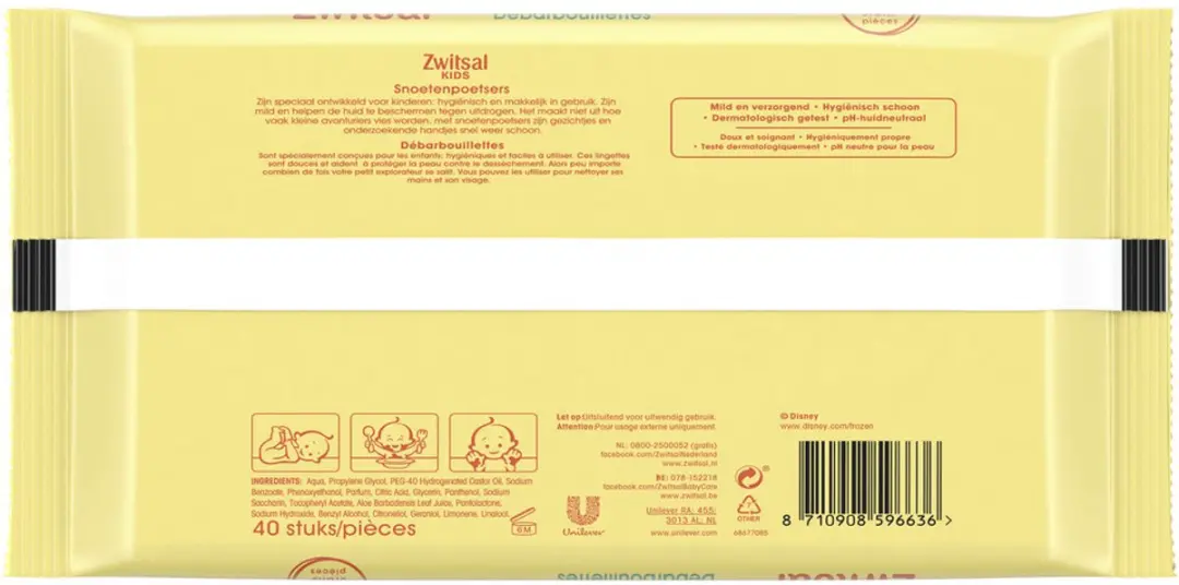 Zwitsal Kids Frozen Snoetenpoetsers - 40 Stuks