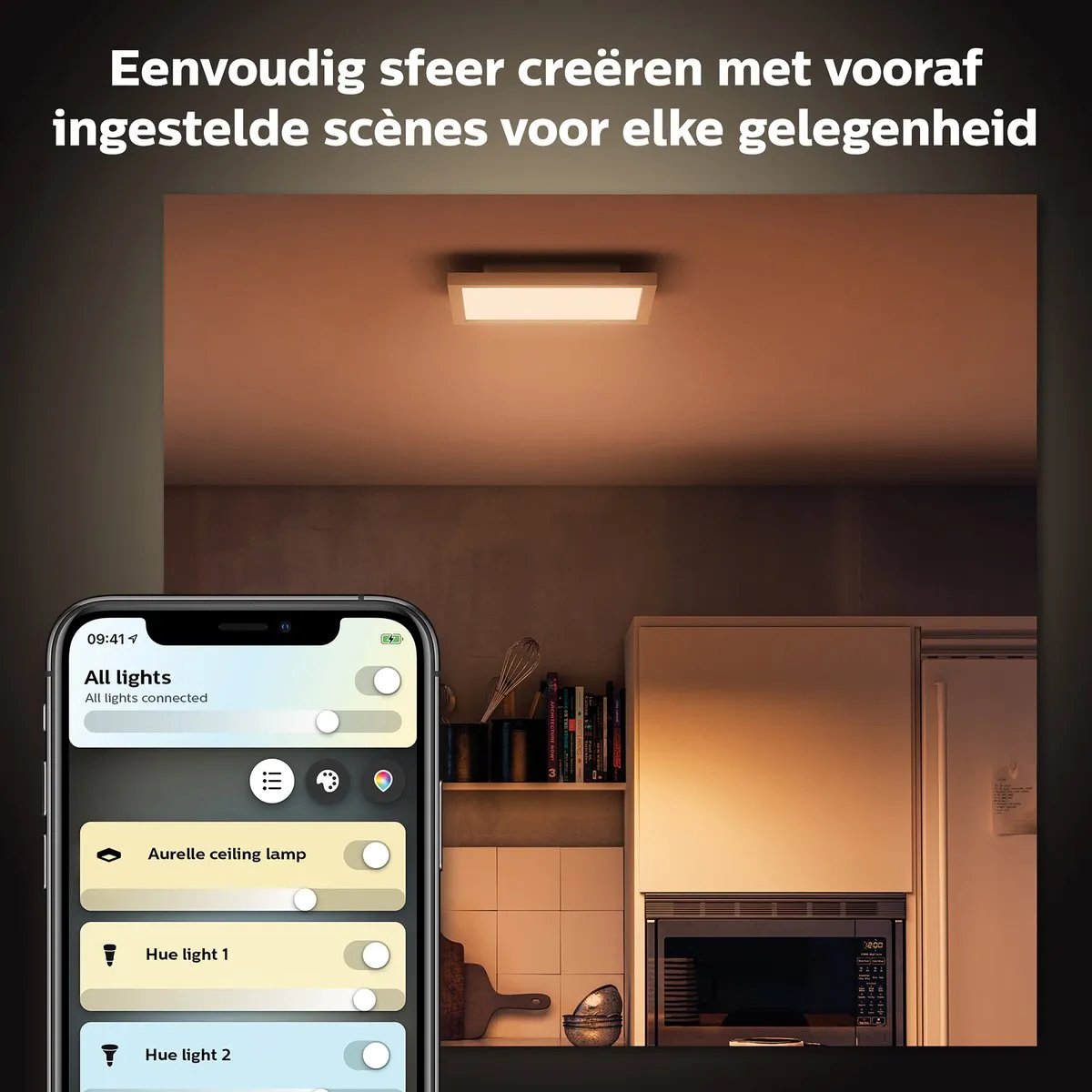Philips Hue Aurelle Paneellamp Wit - 30cm