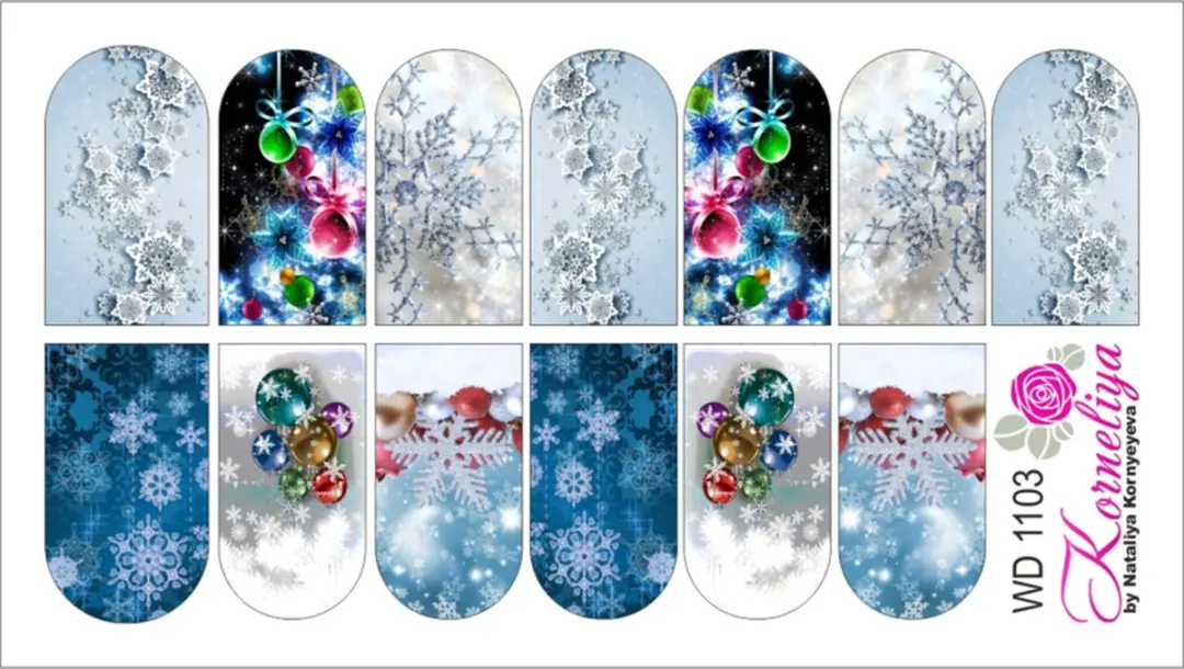 Korneliya Water Decal WD 1103 Nagelstickers