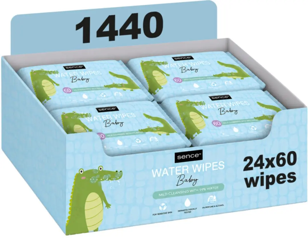 Sence Baby Wipes Water - 1440 Stuks
