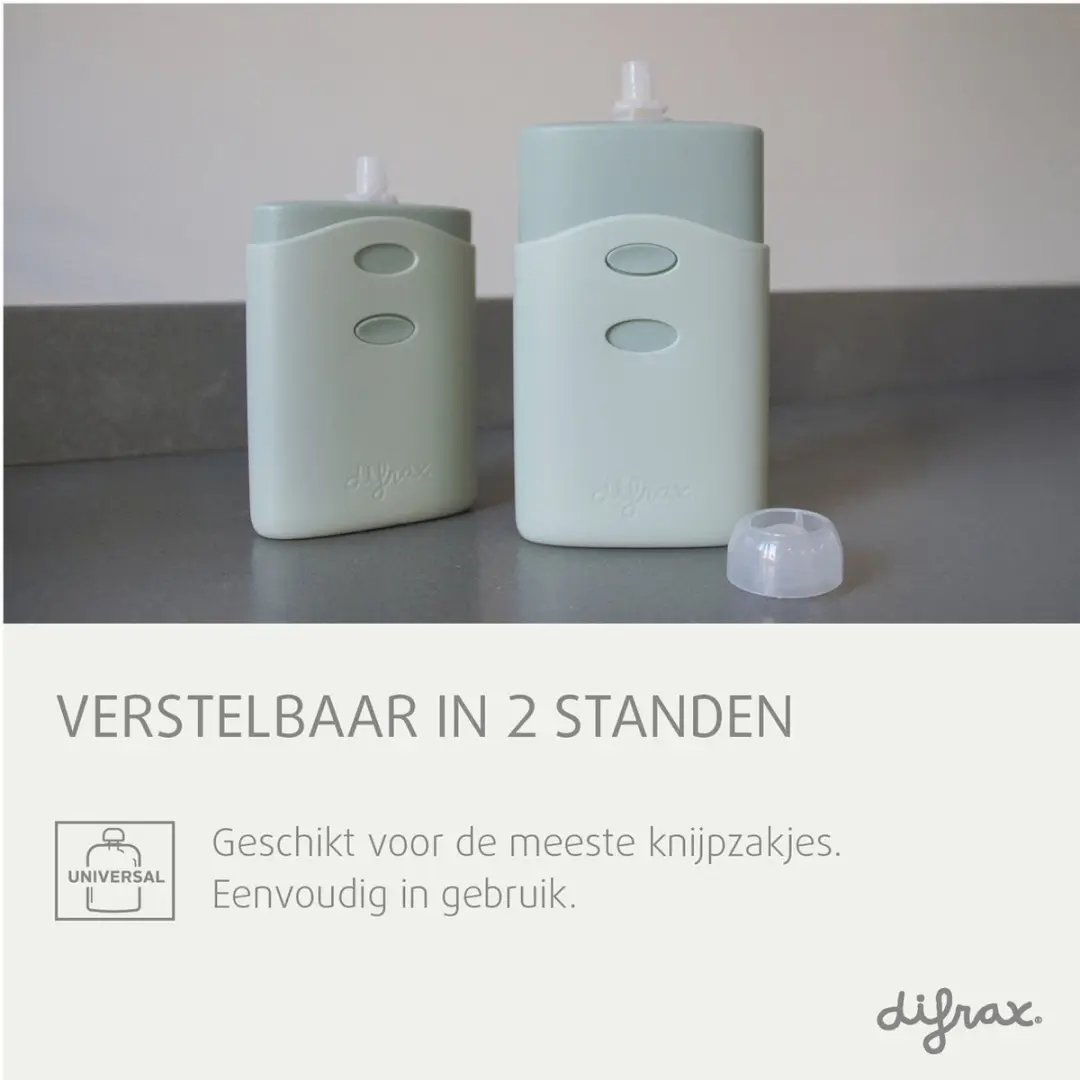 Difrax Knijpzakhouder Anti-Knoei - 2 Stuks - Groen