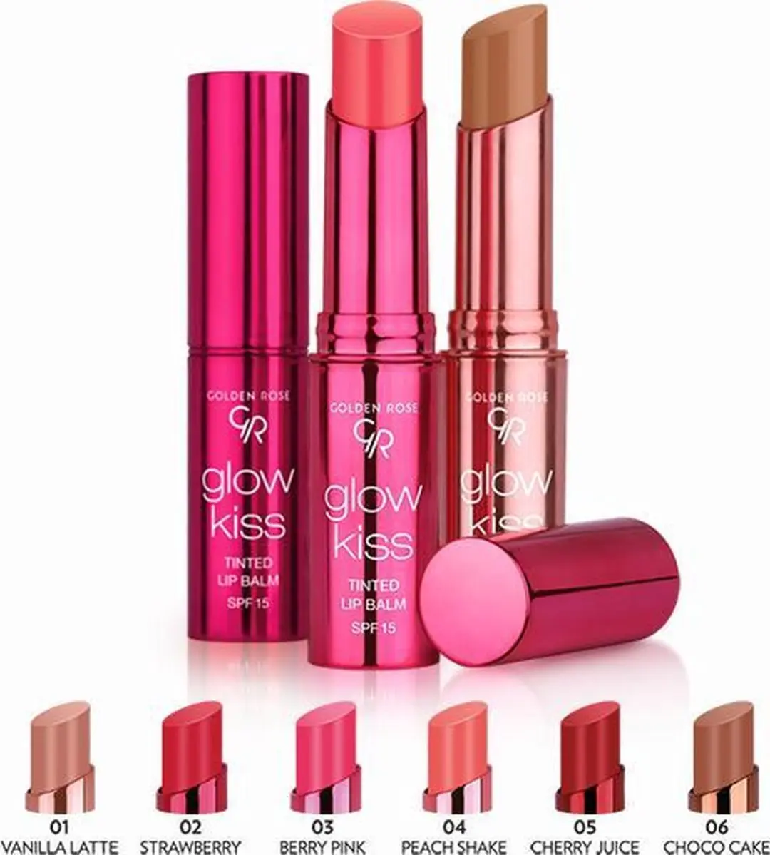 Golden Rose Glow Kiss Tinted Lip Balm 04 - Peach Shake - 3g