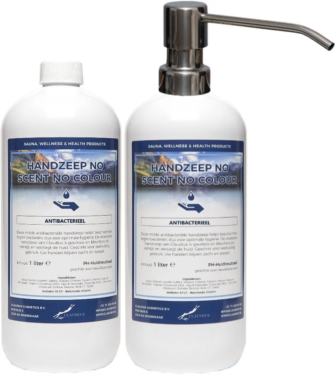 Splashbox Cosmetics Handzeep No Scent No Colour 2L - 2 Stuks