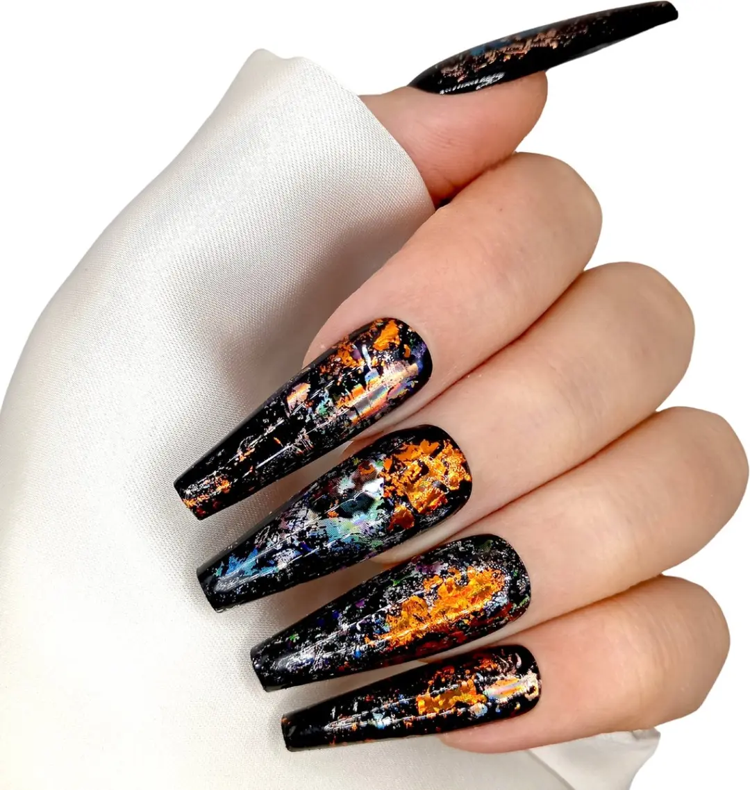 SD Press on Nails B-143 XL Coffin Nagels