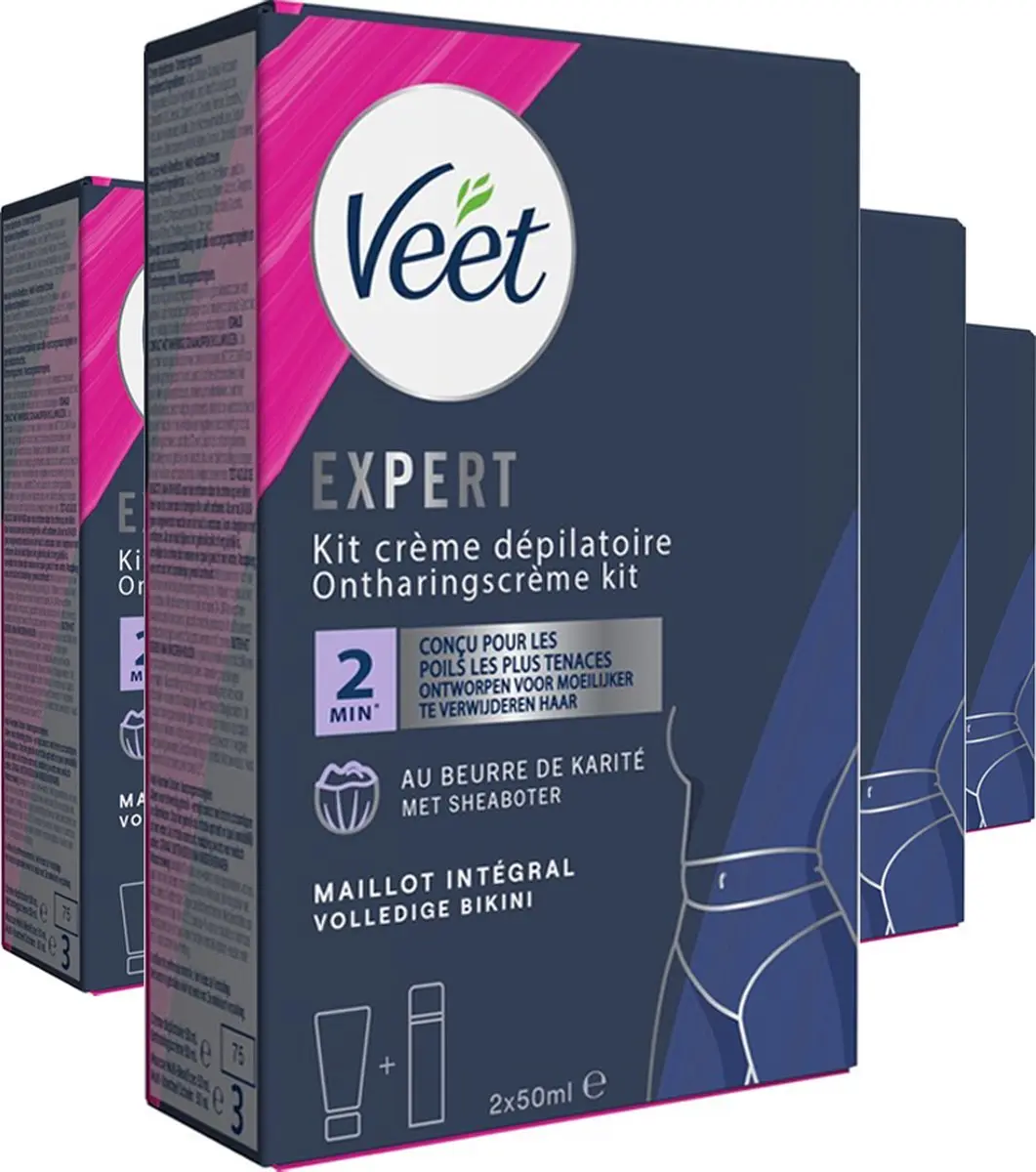 Veet Expert Ontharingscreme Bikini Kit 100ml - 4 Stuks