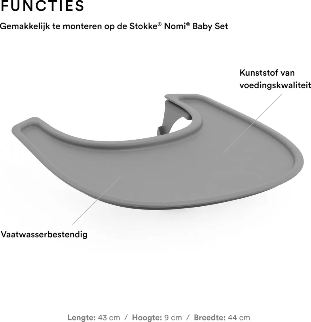 Stokke Nomi Dienblad - Grijs