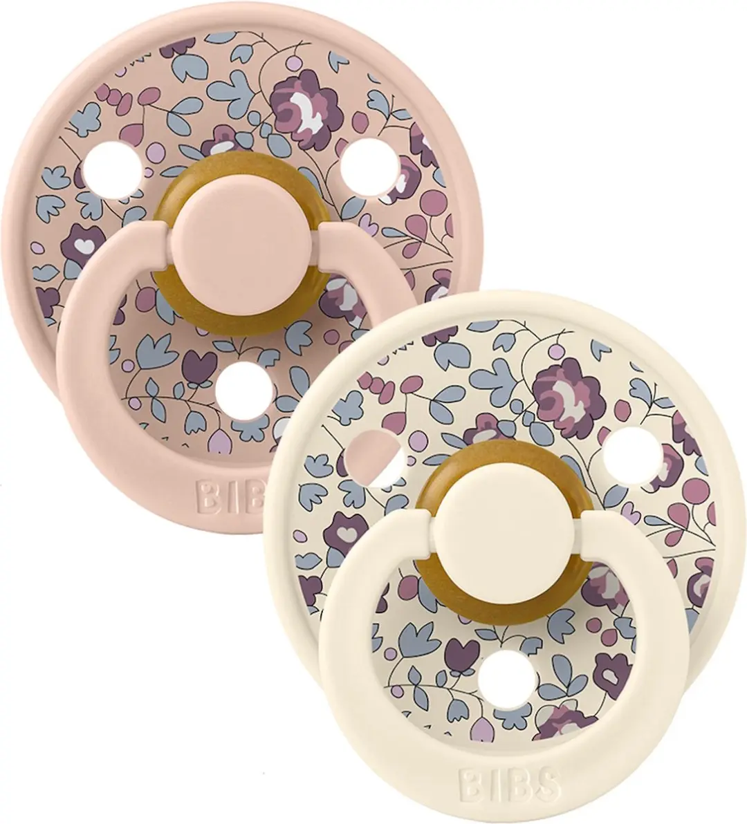BIBS Colour Eloise Blush Speen - 2 Stuks - Natuurlijk Rubberlatex