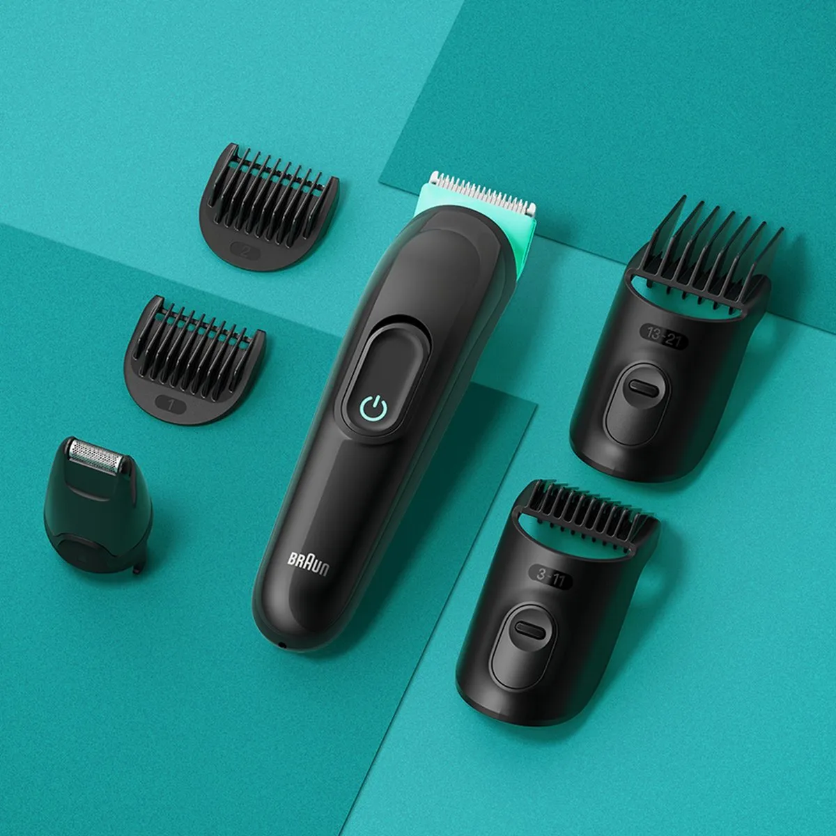 Braun Series 3 MGK3411 Baardtrimmer - 6 Opzetstukken - Zwart