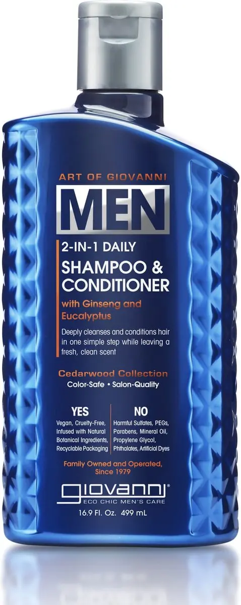 Giovanni Cosmetics Men's 2-in-1 Shampoo & Conditioner 499ml