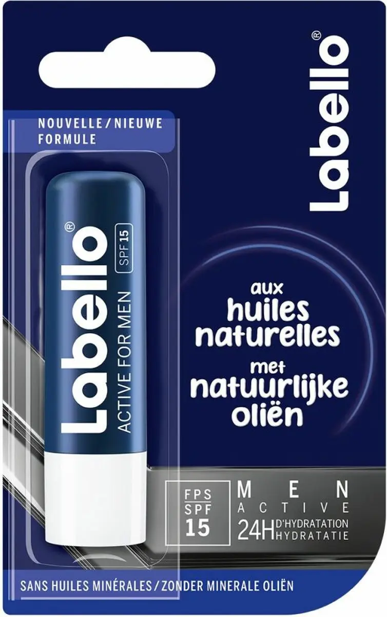 Labello Active for Men Lippenbalsem 4.8g - Transparant