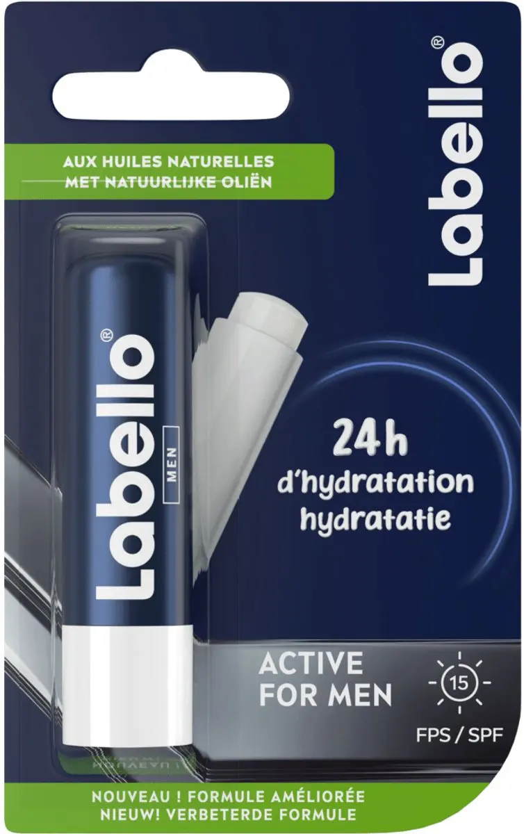 Labello Active for Men Lippenbalsem 4.8g - Transparant