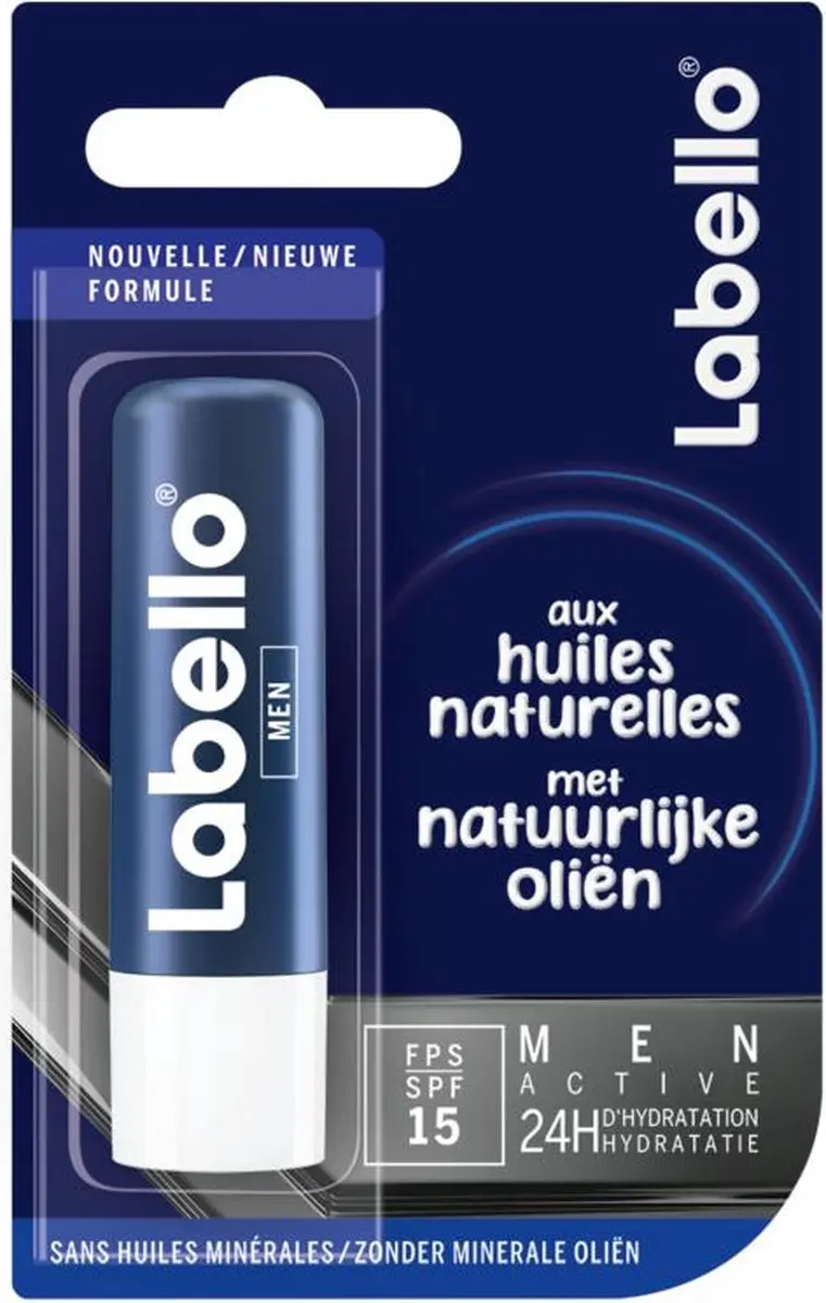 Labello Active for Men Lippenbalsem 4.8g - Transparant - afbeelding 6 van 6