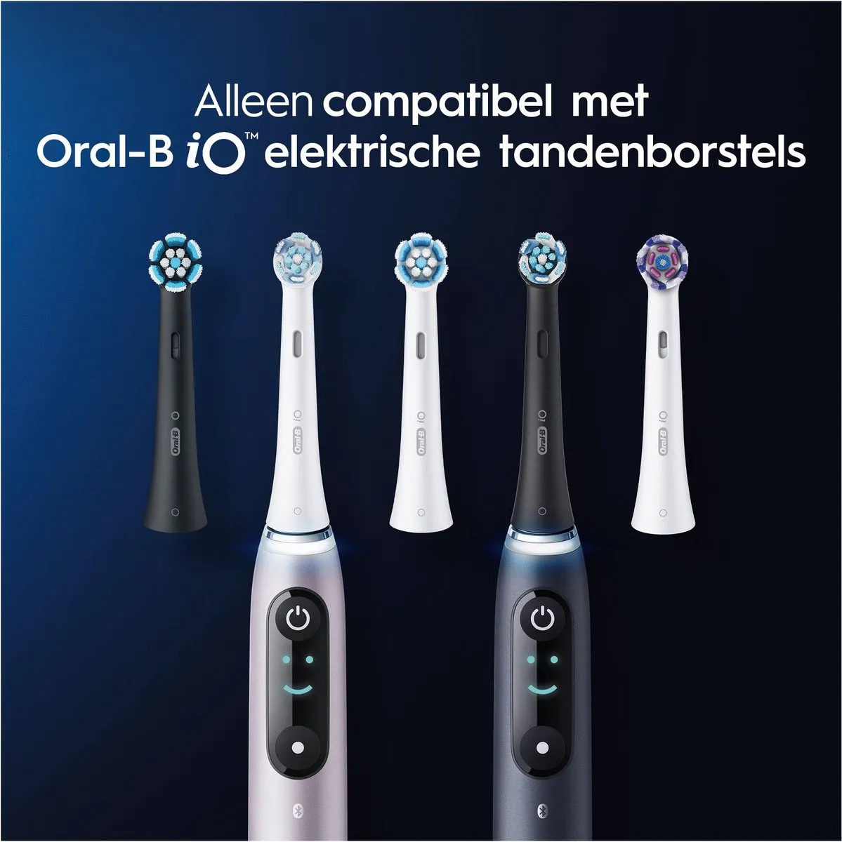 Oral-B iO Ultimate Clean Opzetborstels 6 Stuks - Zwart
