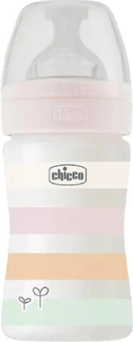 Chicco Siliconen Well Being Zuigfles 150ml - Wit