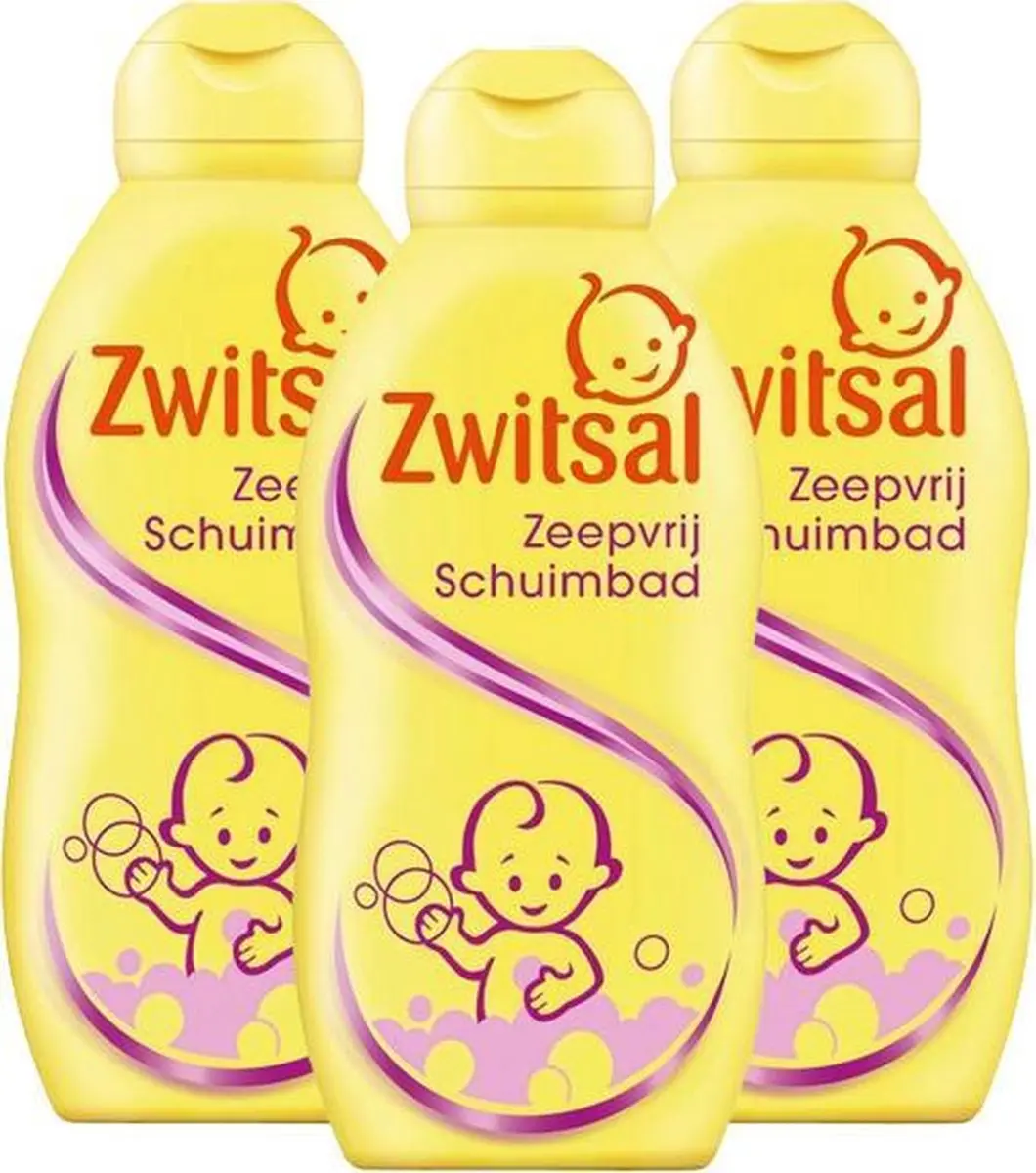 Zwitsal Schuimbad Zeepvrij 600ml - 3x200ml