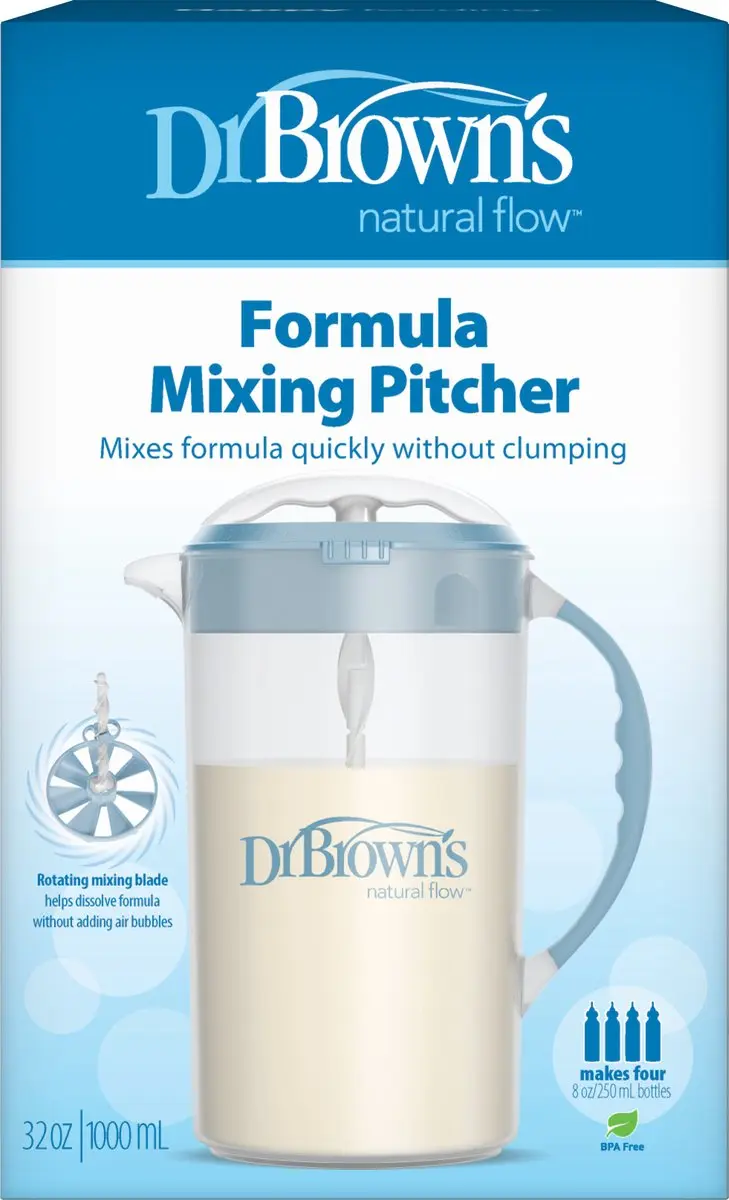 Dr. Brown's Melkpoedermixer - Blauw