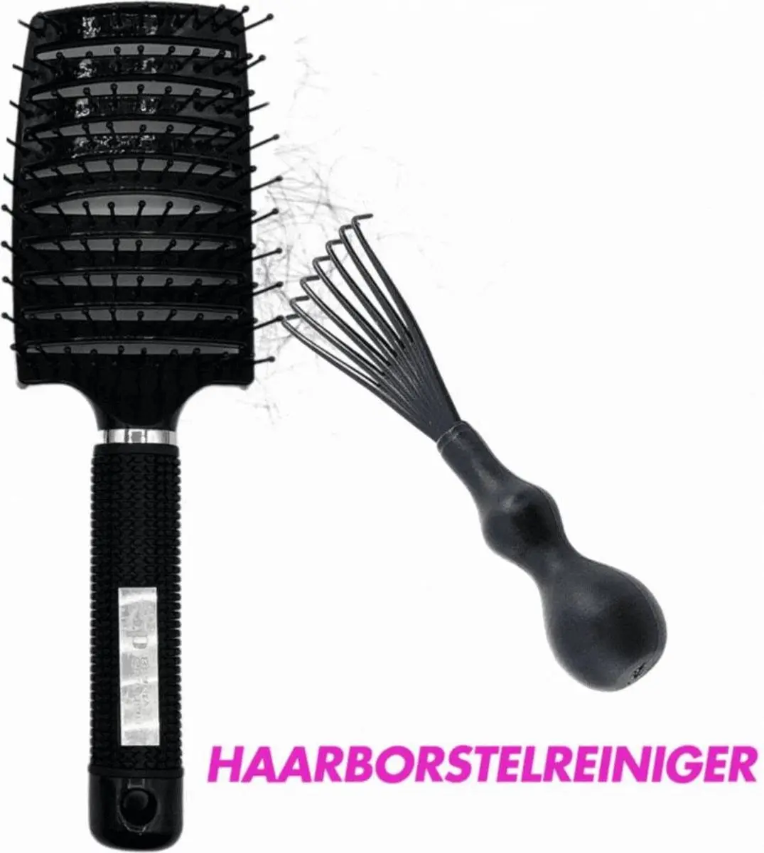 Guardian Beauty Anti Klit Haarborstel Rood - 3 Stuks - 80ml Serum