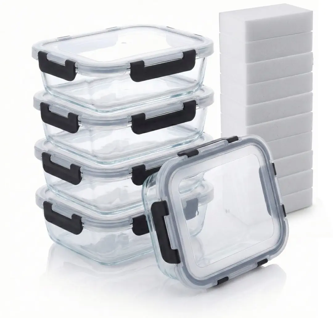 Bardi 5-delig Glas Meal Prep Bakje 1060ml