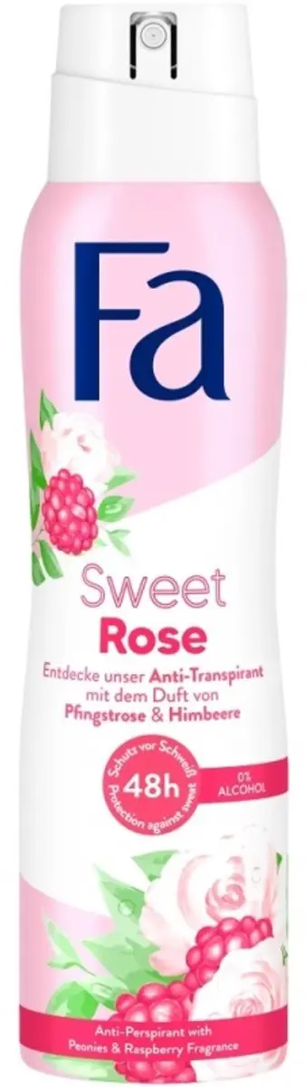 Fa Deo Spray Sweet Rose - 6x150ml