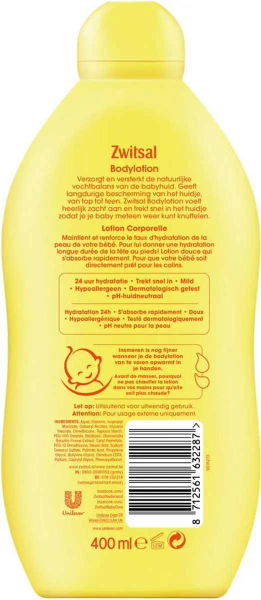 Zwitsal Bodylotion 400ml