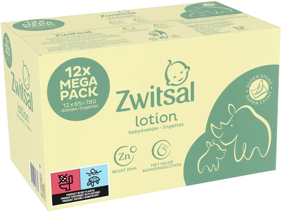Zwitsal Billendoekjes Lotion 780 Stuks