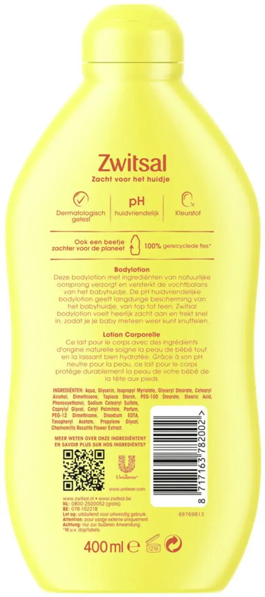 Zwitsal Baby Bodylotion 400ml